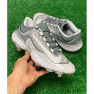 Baseball Men Size 10 Nike Alpha Huarache Elite 4 Low White Wolf Grey DJ6521-012